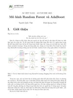 [Description] random forest adaboost Mô hình Random Forest và AdaBoost