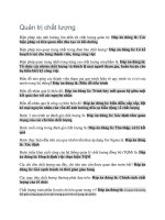 Trắc nghiệm Quản trị Chất Lương - Đại Học Trà  Vinh - Sắp xếp theo ABC