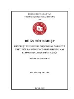 Pháp Luật Về Thuế Thu Nhập Doanh Nghiệp Và Thực Tiễn Tại Công Ty Cổ Phần Thương Mại, Lương Thực, Thực Phẩm Hà Nội.pdf