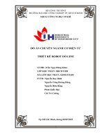 Đồ án cơ điện tử | Thiết kế robot dò line