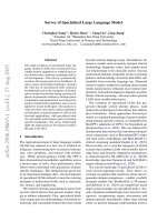 Survey of specialized large language model