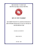 Quy Định Về Quản Lý, Giám Sát Hải Quan Đối Với Kho Ngoại Quan Tại Cục Hải Quan Thành Phố Hà Nội.pdf