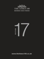 The times 100 business case studies