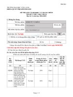 Đề thi kết thúc học phần học kì 2 môn kinh tế quốc tế ii năm 2024 2025 có Đáp Án (lần 1)