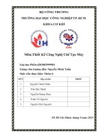 Đồ án môn Thiết kế công nghệ chế tạo máy | Nhóm 6