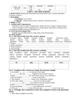 Giáo án tiếng anh 6 global 6 cả năm