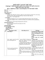 GIÁO ÁN SỬ LỚP 8 HK I