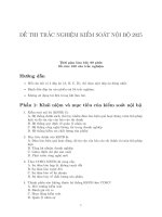 Bộ Đề thi trắc nghiệm môn ksnb