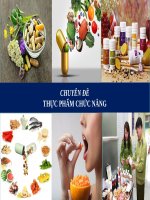 Bài giảng - THỰC PHẨM CHỨC NĂNG ( combo full slides )