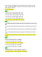 Đáp Án trắc nghiệm dẫn luận ngôn ngữ học en03 - cn03  02 tín chỉ   thi trắc nghiệm   soạn ngày 12 09 2025 dành cho Đợt mở 07 09 2025 trờ Đi. Chú ý copy phần Mô tả rồi dán vào file Trắc nghiệm Vì Câu hỏi và đáp án cập nhật Mới để ở phần Mô tả 