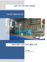 Thuyết minh dự Án nhà máy xay xát bột cá |0918755356 |www.duanviet.com.vn