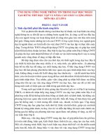 ỨNG DỤNG CÔNG NGHỆ THÔNG TIN TRONG DẠY HỌC NHẰM TẠO HỨNG THÚ HỌC TẬP VÀ NÂNG CAO CHẤT LƯỢNG PHÂN MÔN ĐỊA LÍ LỚP 6