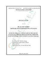 Đánh giá công tác cấp giấy chứng nhận quyền sử dụng Đất theo hệ thống bản Đồ Địa chính mới tại huyện di linh, tỉnh lâm Đồng giai Đoạn 2020 2023