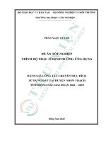 Đánh giá công tác chuyển mục Đích sử dụng Đất tại huyện nhơn trạch tỉnh Đồng nai giai Đoạn 2021 2023