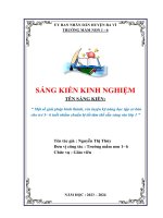 Một số giải pháp hình thành, rèn luyện kỹ năng học tập cơ bản cho trẻ 5– 6 tuổi nhằm chuẩn bị tốt tâm thế sẵn sàng vào lớp 1