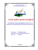 Một số giải pháp giúp trẻ nhà trẻ 24   36 tháng tuổi học tốt hoạt Động tạo hình trong trường mầm non