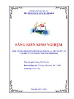 Một số biện pháp Đổi mới hoạt Động làm quen chữ cái cho trẻ 5 tuổi trong trƣờng mầm non