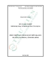 Phát triển sản phẩm opcop trên Địa bàn huyện cao phong, tỉnh hòa bình