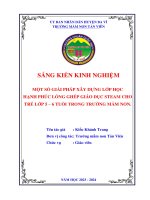 Một số giải pháp xây dựng lớp học hạnh phúc lồng ghép giáo dục steam cho trẻ lớp 5 – 6 tuổi trong trường mầm non