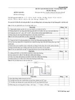 Đề vsat môn hóa