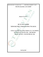 Nâng cao hiệu quả hoạt Động của văn phòng Đăng ký Đất Đai hà nội   chi nhánh huyện mỹ Đức, thành phố hà nội