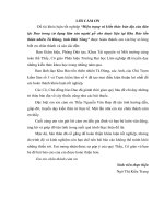 Nghiên cứu tri thức bản Địa của dân tộc dao về việc sử dụng cây thuốc tại vườn quốc gia tà Đùng tỉnh Đăk nông