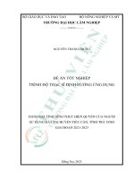 Đánh giá tình hình thực hiện quyền của người sử dụng Đất tại huyện tiểu cần, tỉnh trà vinh giai Đoạn 2021 2023