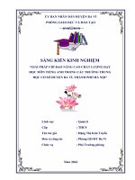 GIẢI PHÁP CHỈ ĐẠO NÂNG CAO CHẤT LƯỢNG DẠY HỌC MÔN TIẾNG ANH TRONG CÁC TRƯỜNG TRUNG HỌC CƠ SỞ HUYỆN BA VÌ, THÀNH PHỐ HÀ NỘ