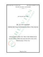 Hoàn thiện công tác thực thi chính sách giảm nghèo trên Địa bàn huyện châu Đức, tỉnh bà rịa   vũng tàu