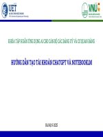 Tao tai khoan chatgpt notebooklm