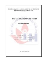 IUH | Báo cáo thực tập tại Công ty TNHH TADA LABS | Chuyên ngành Kỹ thuật phần mềm