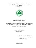 Đánh giá công tác cập nhật chỉnh lý biến Động hồ sơ Địa chính trên Địa bàn xã cư yang, huyện eakar, tỉnh Đăk lăk