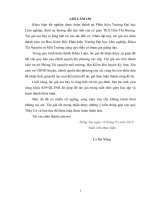 Đánh giá công tác quản lý rừng tại hạt kiểm lâm huyện kỳ sơn, tỉnh nghệ an