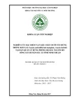 Nghiên cứu Đặc Điểm vật liệu cháy dưới tán cây rừng trồng keo tại bqlrphđn hồ sông sắt huyện bắc Ái tỉnh ninh thuận