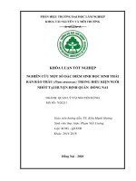 Nghiên cứu Đặc Điểm sinh học sinh thái loài rắn ráo trâu trong Điều kiện nuôi nhốt tại huyện Định quán, Đồng nai