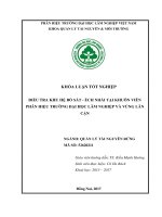 Điều tra khu hệ bò sát tại khuôn viên phân hiệu trường Đhln và vùng lân cận, huyện trảng bom, Đồng nai