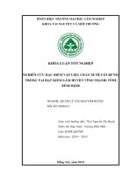 Nghiên cứu Đặc Điểm vlc dưới tán rừng trồng tại huyện vĩnh thạnh, bình Định