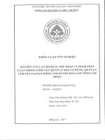Nghiên cứu các hành vi, thủ Đoạn vi phạm pháp luật trong lĩnh vực quản lý bảo vệ rừng, quản lý lâm sản tại kiểm lâm huyện bảo lâm tỉnh lâm Đồng