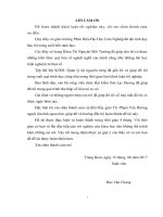 Nghiên cứu Đặc Điểm vật liệu cháy dưới tán cây thông Ở huyện lạc dương