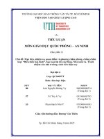 IUH | Tiểu luận môn GDQP-AN (Học phần 2) | MỤC TIÊU, NHIỆM VỤ, QUAN ĐIỂM VÀ PHƯƠNG CHÂM PHÒNG, CHỐNG CHIẾN LƯỢC 