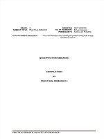 Quantiative research