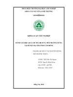 Đánh giá thực trạng chi trả dịch vụ môi trường rừng tại xã quốc oai, huyện Đạ teh, tỉnh lâm Đồng