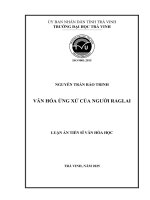 Văn Hóa Ứng Xử Của Người Raglai