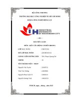 IUH | Tiểu luận Kết cấu động cơ đốt trong
