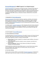 Topic financial management question and answer