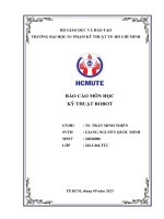 HCMUTE | Báo cáo môn học Kỹ thuật robot