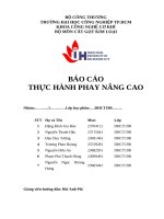 IUH | Báo cáo thực hành Phay nâng cao