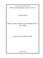 Hợp tác năng lượng của liên minh châu Âu (2014   2023)