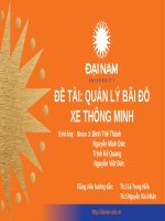 Quản lý bãi Đỗ xe thông minh