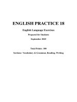 Đề thi hsg 9 tiếng anh số 18